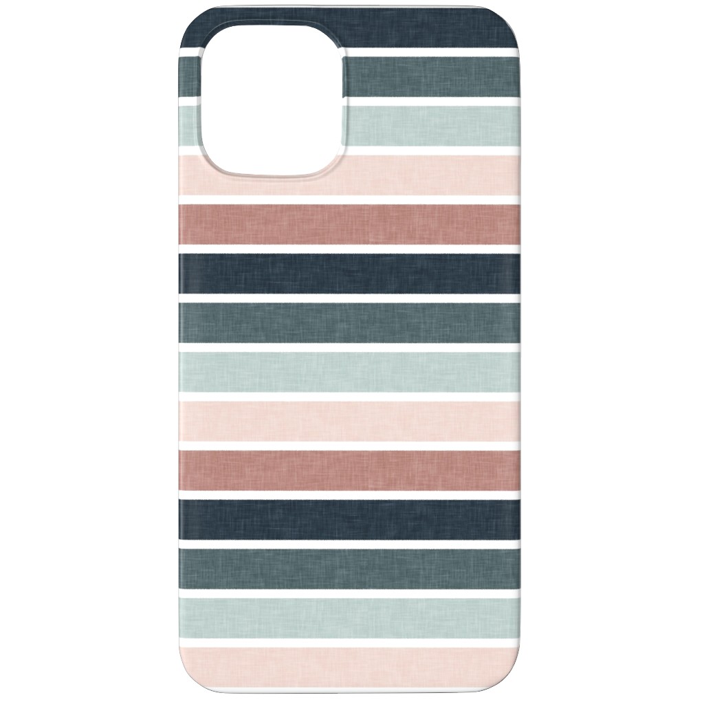 Stripes - Multi Blue & Pink Phone Case, Slim Case, Matte, iPhone 11 Pro, Multicolor