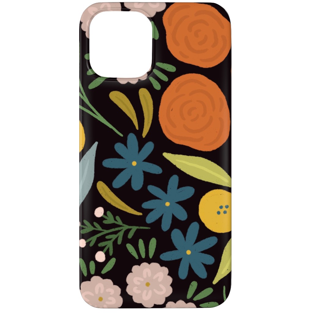 Sofia Floral - Dark Phone Case, Slim Case, Matte, iPhone 11 Pro, Multicolor