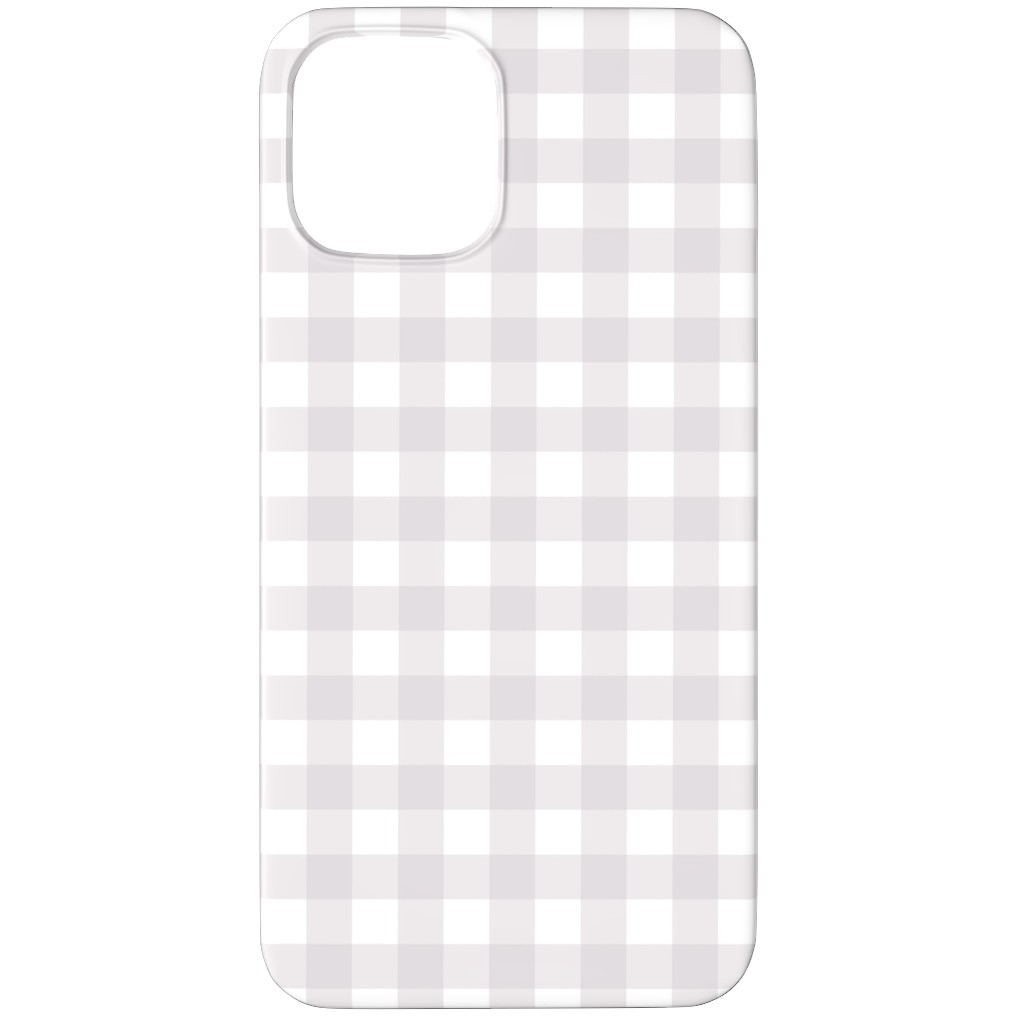 Gingham Check Phone Case, Slim Case, Matte, iPhone 11 Pro, Gray