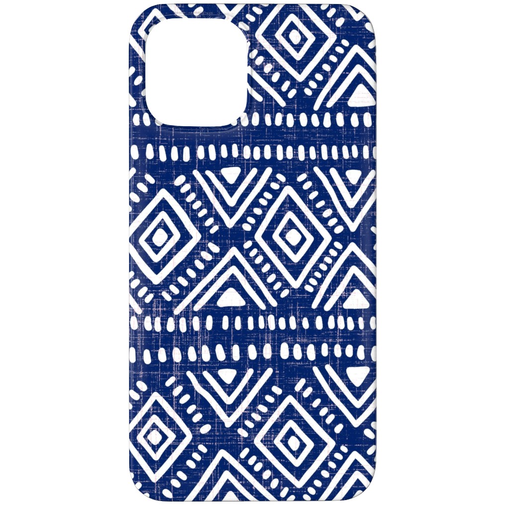 Abstract Diamonds - Navy Phone Case, Slim Case, Matte, iPhone 11 Pro, Blue, True Blue