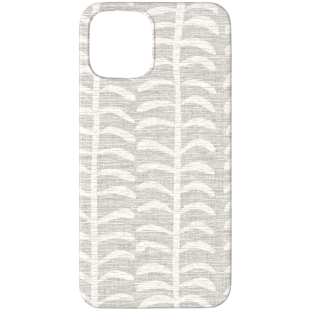 Grasscloth Vine - Neutral Phone Case, Slim Case, Matte, iPhone 11 Pro, Gray, Gray