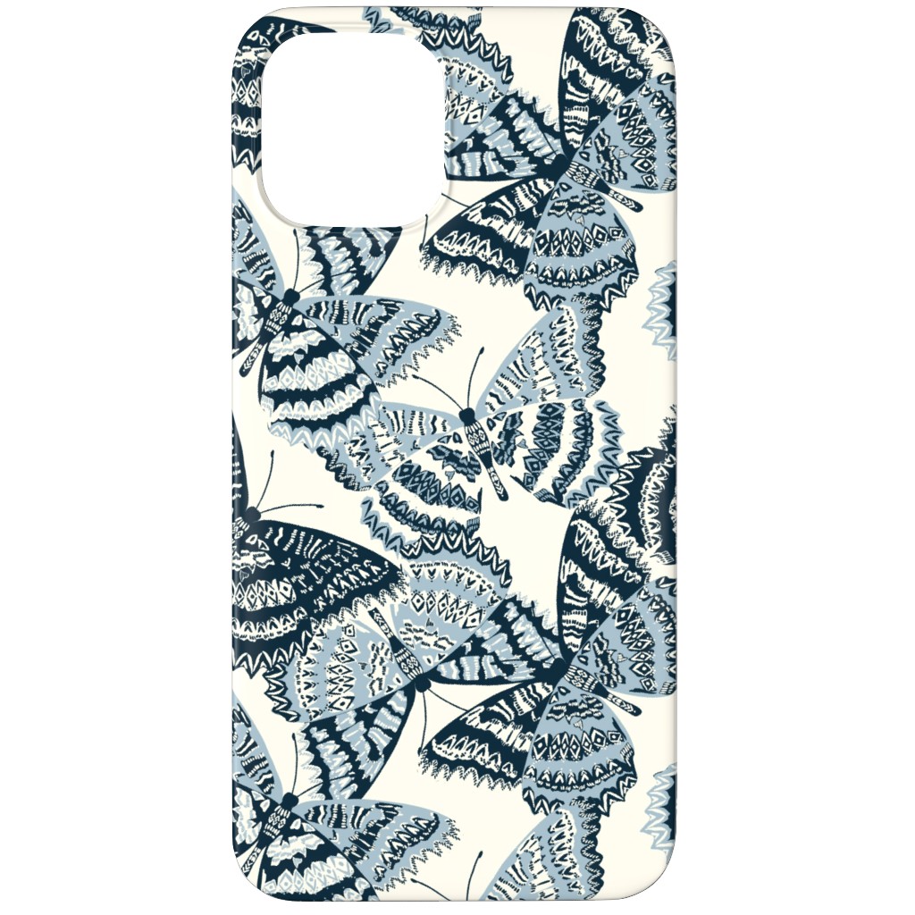Butterfly - Hand Drawn - Blue Phone Case, Slim Case, Matte, iPhone 11 Pro, Blue, True Blue