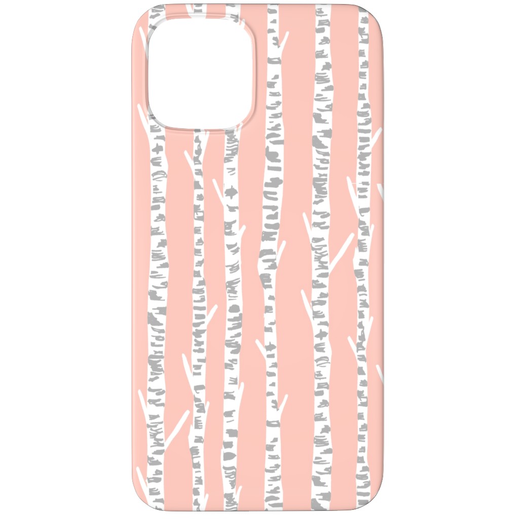 Birch Tree - Pink Phone Case, Slim Case, Matte, iPhone 11 Pro, Pink, Bright Pink