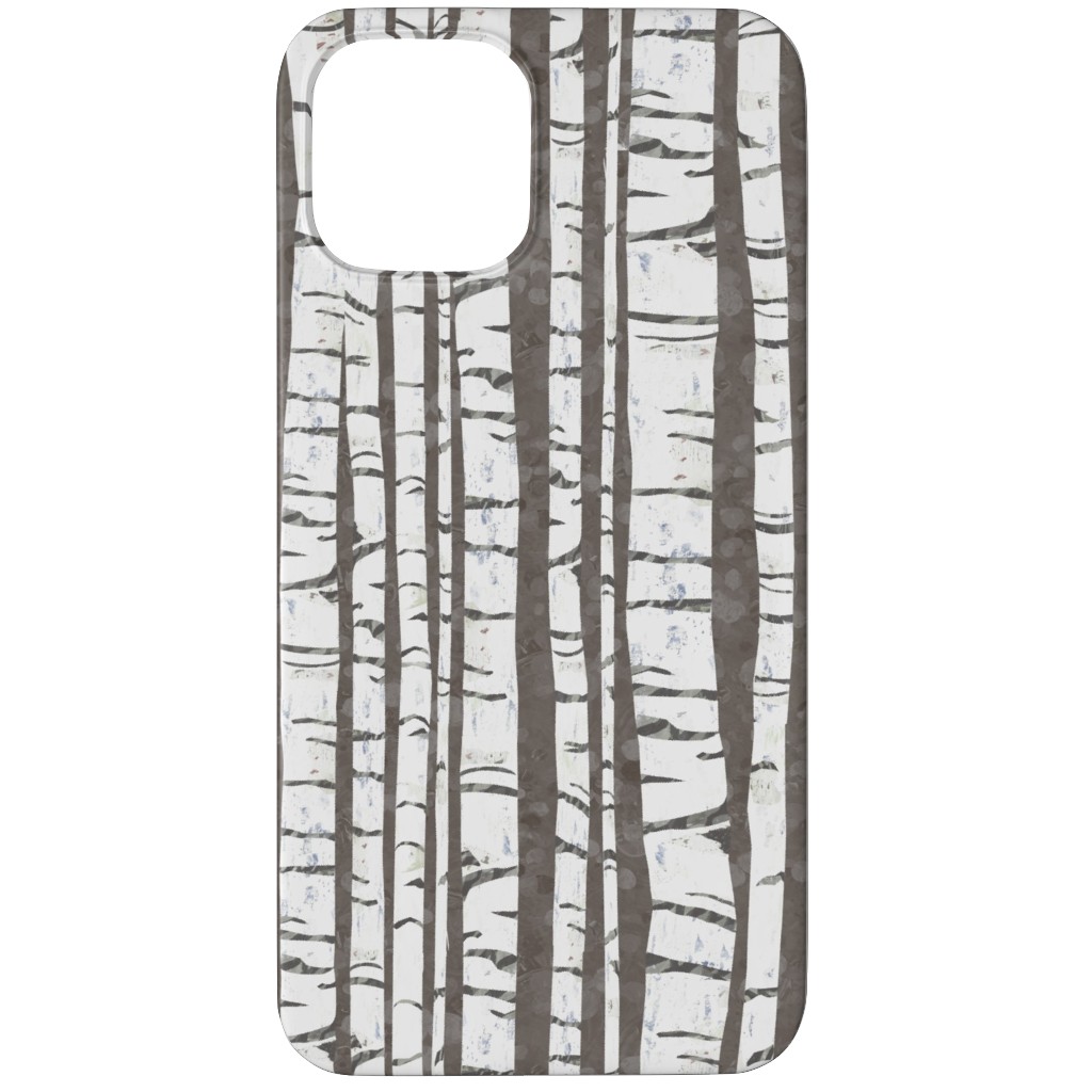 Birch Forest - Gray Phone Case, Slim Case, Matte, iPhone 11 Pro, Gray, Gray