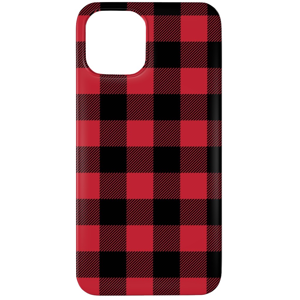 Ducks, Trucks, and Eight Point Bucks - Red and Black Phone Case, Slim Case, Matte, iPhone 11 Pro, Red
