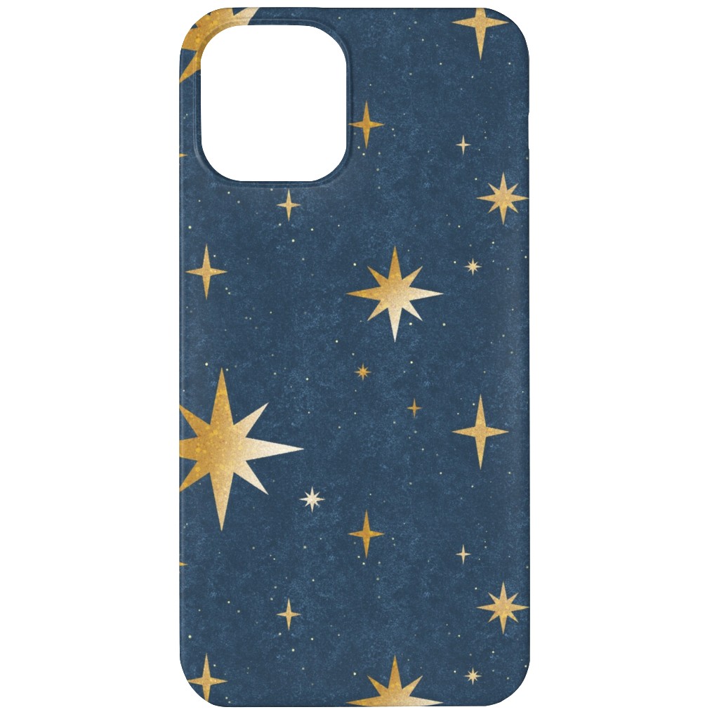 Art Deco Starbursts - Blue Phone Case, Silicone Liner Case, Matte, iPhone 11, Blue, True Blue