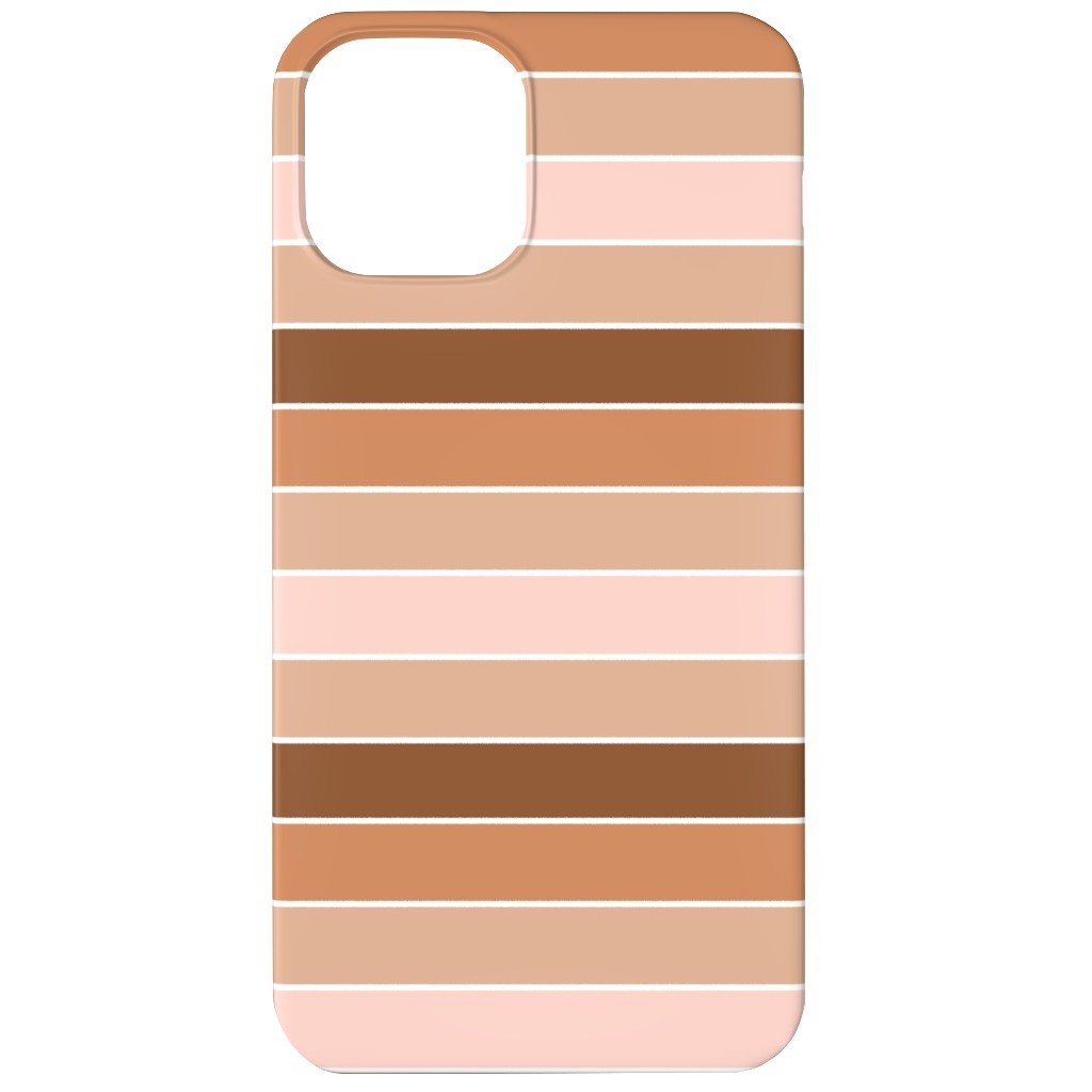 Candy Stripes - Warm Phone Case, Silicone Liner Case, Matte, iPhone 11, Pink