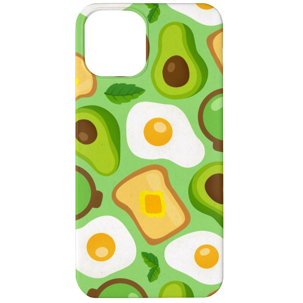 Deconstructed Avocado Toast - Green Phone Case, Silicone Liner Case, Matte, iPhone 11, Green