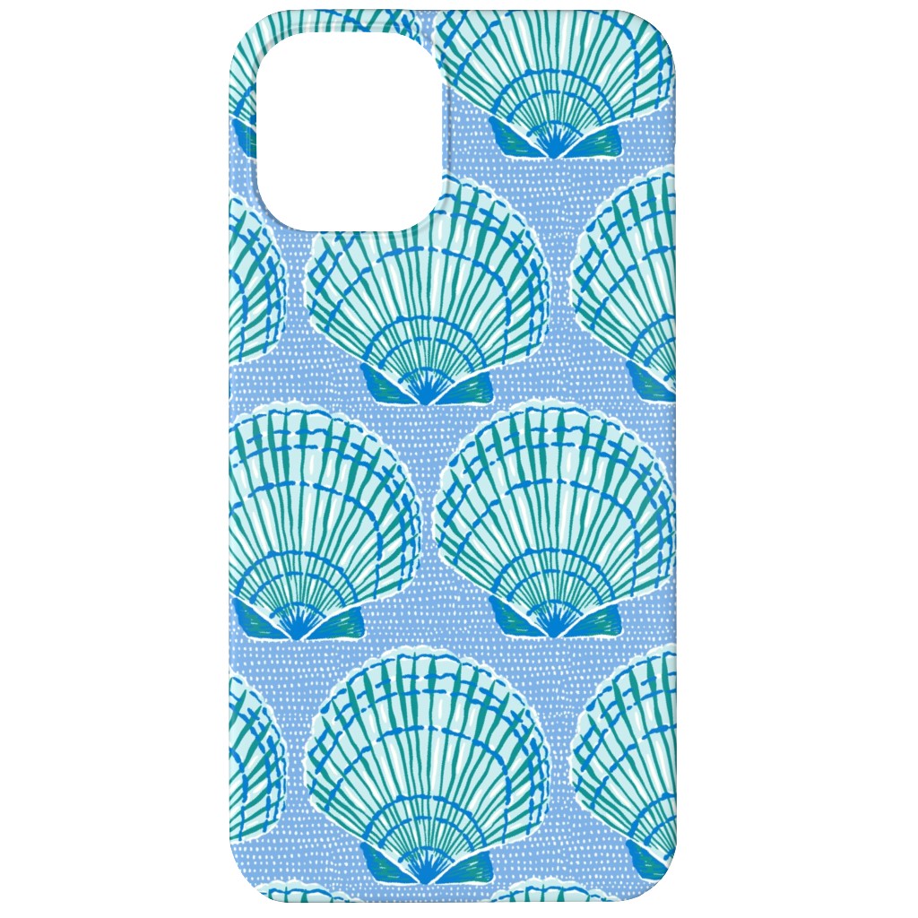 Clams - Blue Phone Case, Silicone Liner Case, Matte, iPhone 11, Blue