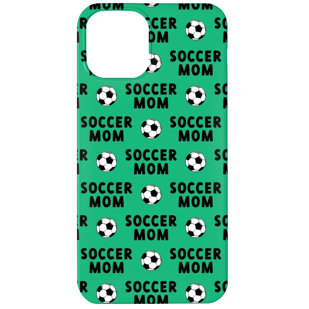 Soccer Mom - Green Phone Case, Silicone Liner Case, Matte, iPhone 11, Green