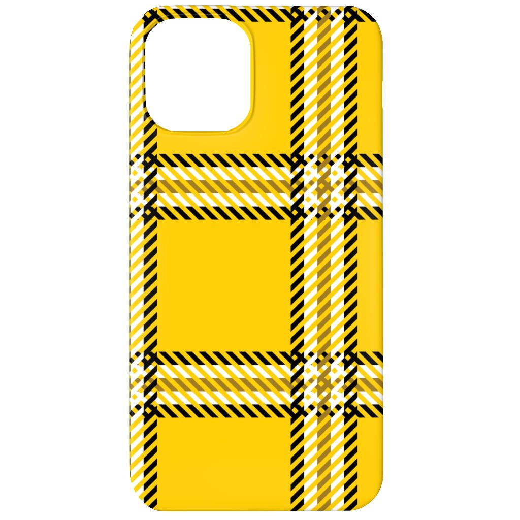 Cher's Plaid Phone Case, Silicone Liner Case, Matte, iPhone 11, Yellow, Classic Yellow