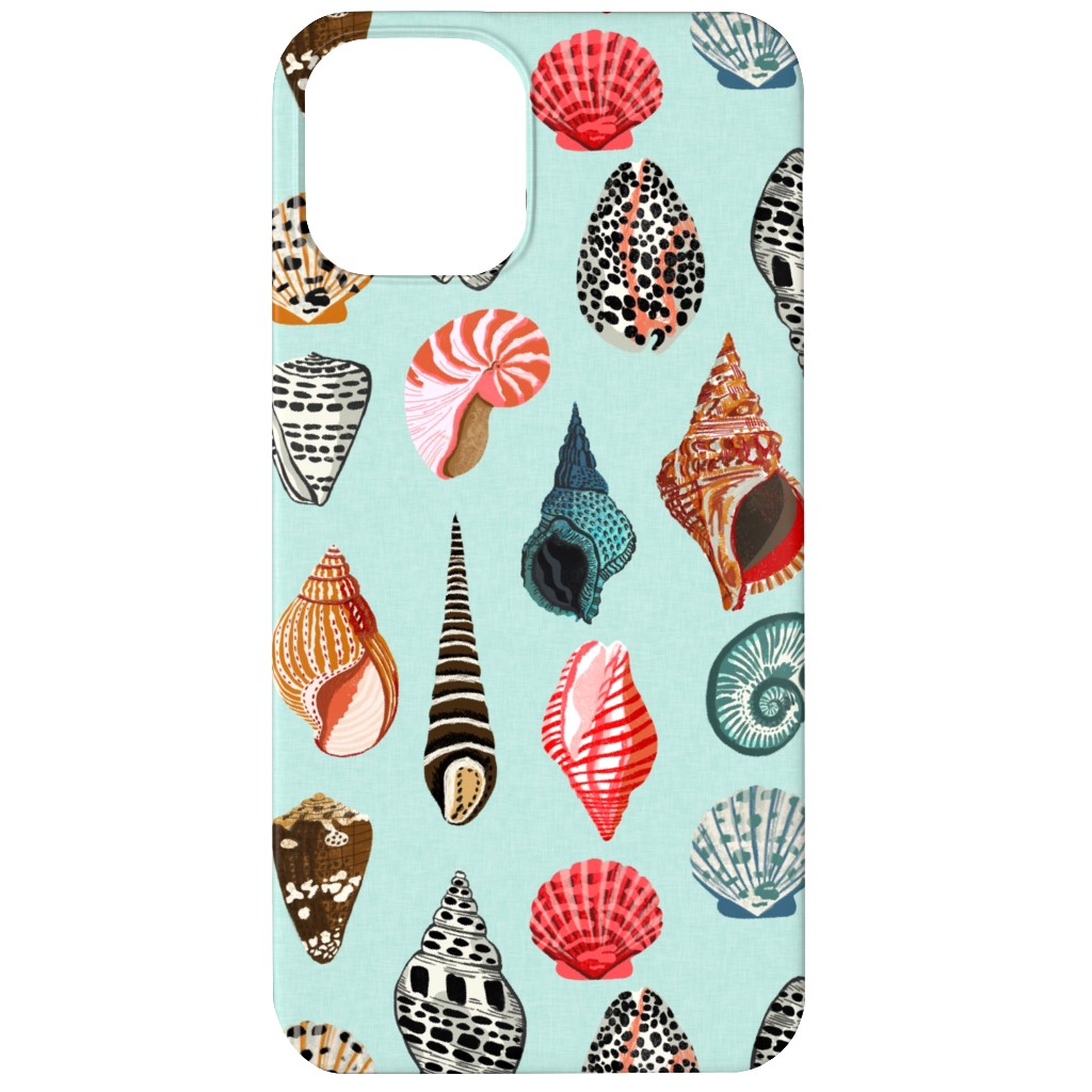 Seashells Beach Summer - Mint Phone Case, Silicone Liner Case, Matte, iPhone 11, Multicolor