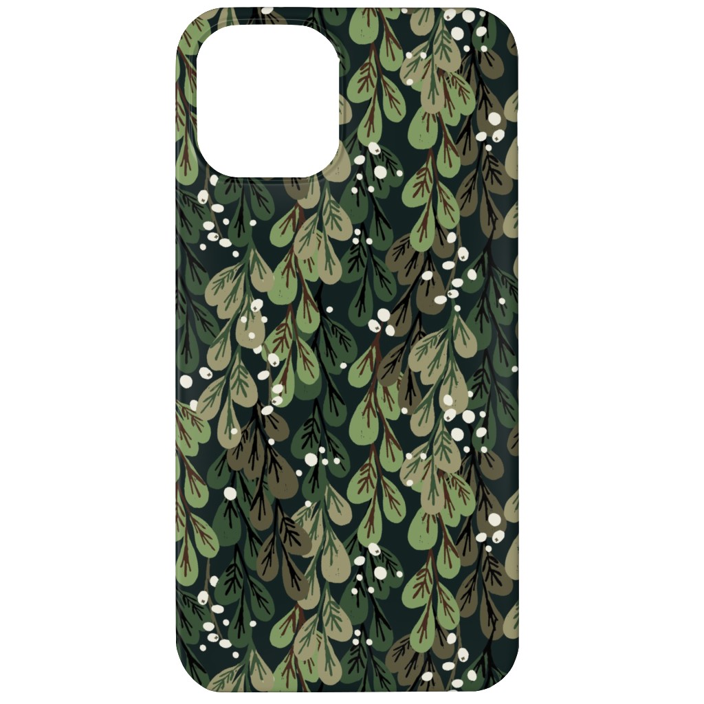 Mistletoe - Green Phone Case, Silicone Liner Case, Matte, iPhone 11, Green