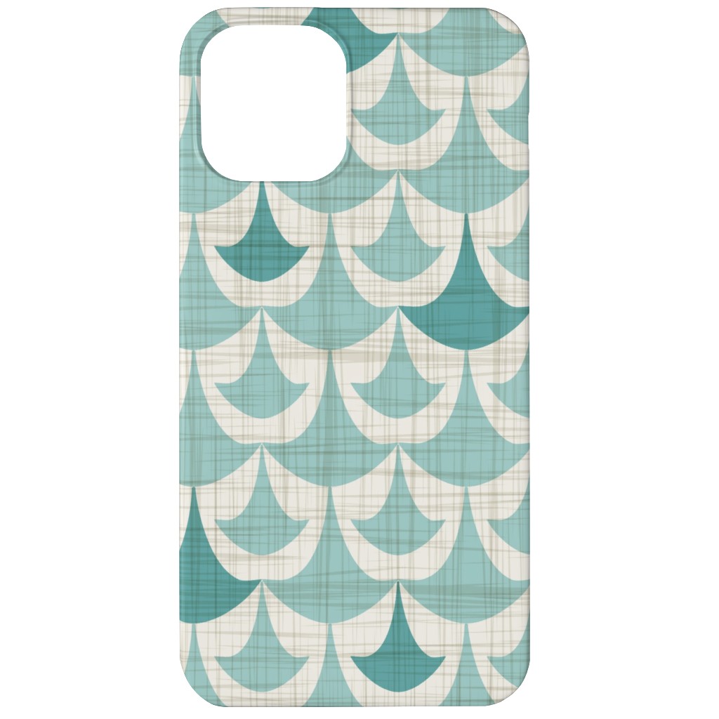 Rhapsody - Beige and Teal Phone Case, Silicone Liner Case, Matte, iPhone 11, Green, Classic Green