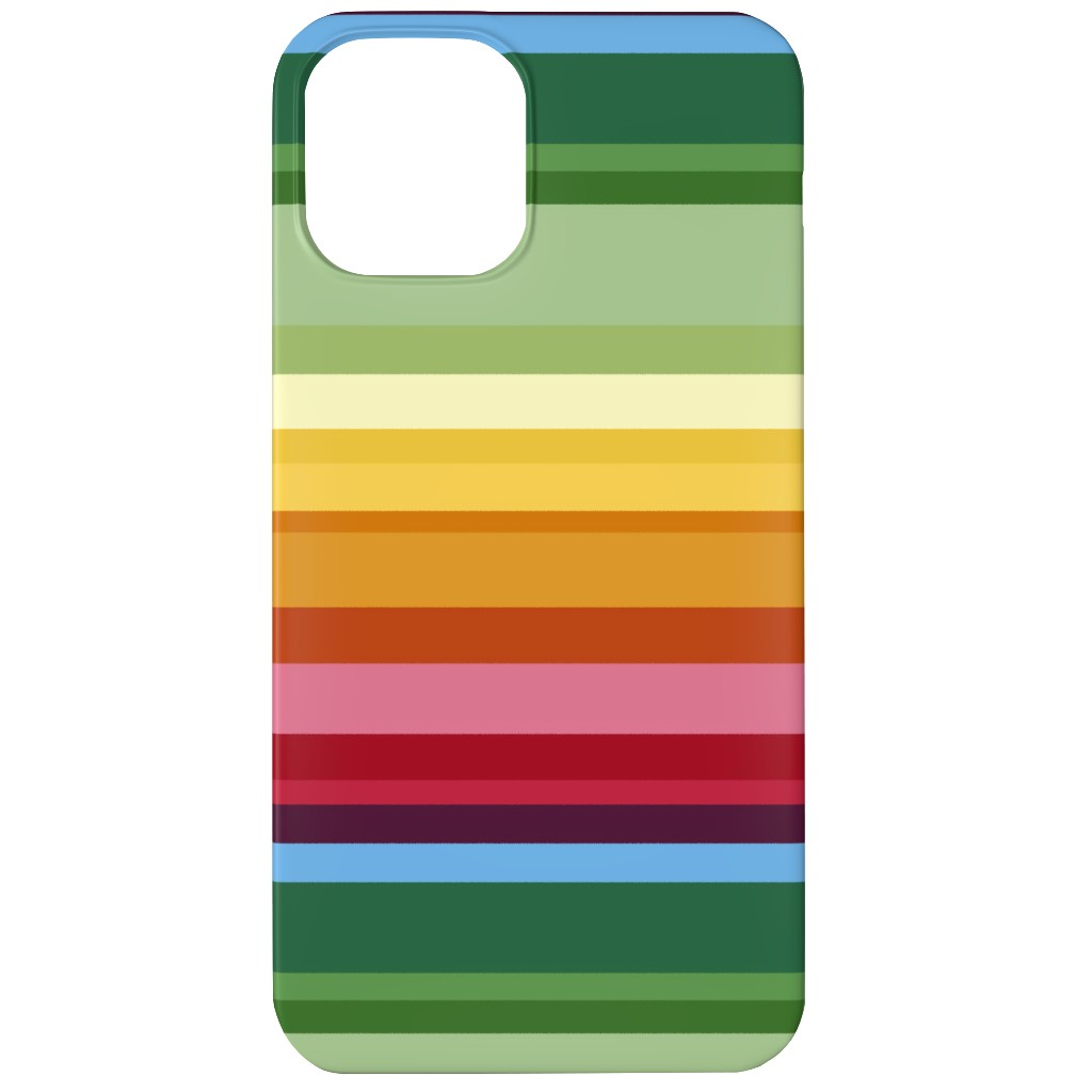 Rainbow Stripe Phone Case, Silicone Liner Case, Matte, iPhone 11, Multicolor