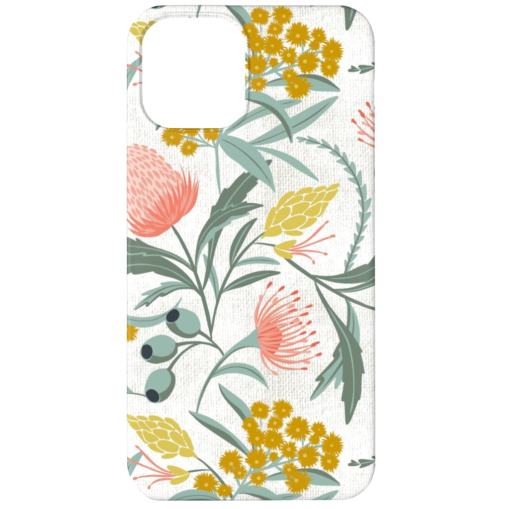 Flora Australis - Botanical - White Phone Case, Slim Case, Matte, iPhone 11, Multicolor