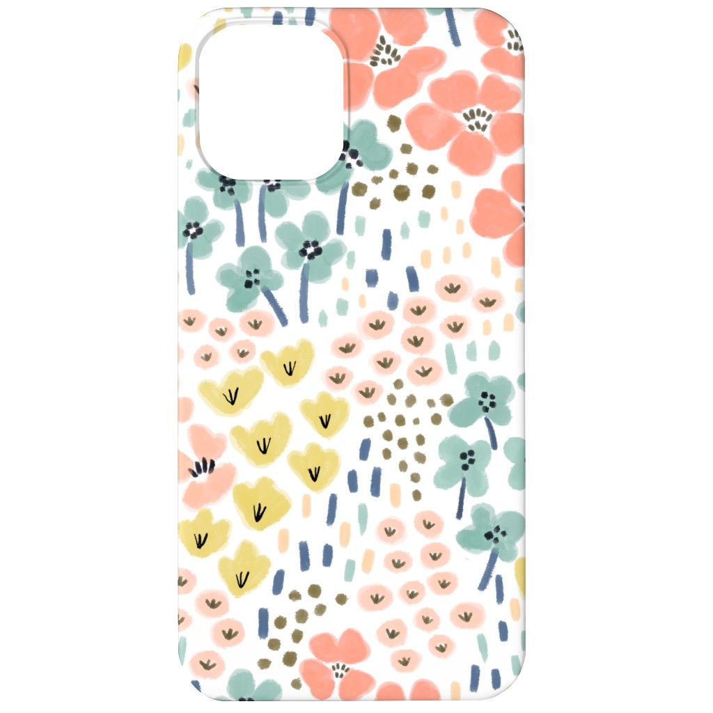 April Bits Vintage - Pink Phone Case, Slim Case, Matte, iPhone 11, Pink, Bright Pink