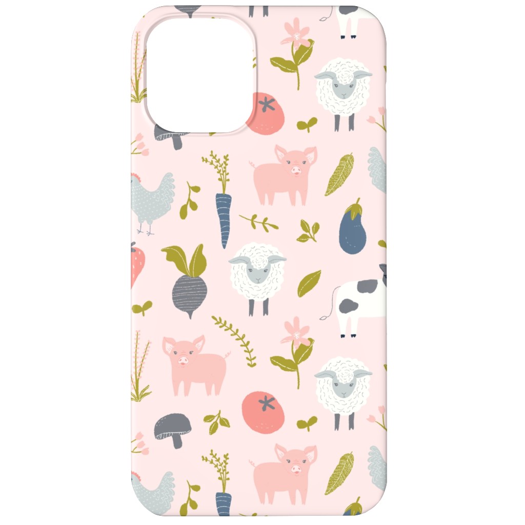 Farm Life - Pink Phone Case, Slim Case, Matte, iPhone 11, Pink, Bright Pink