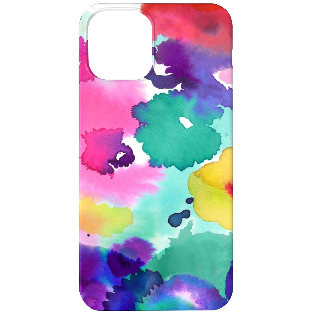 Abstract Floral Watercolor - Multi Phone Case, Slim Case, Matte, iPhone 11, Multicolor