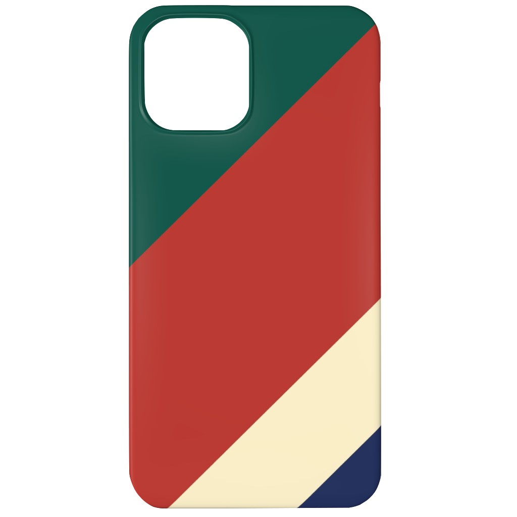 Camping Stripe Diagonal - Multi Phone Case, Slim Case, Matte, iPhone 11, Multicolor
