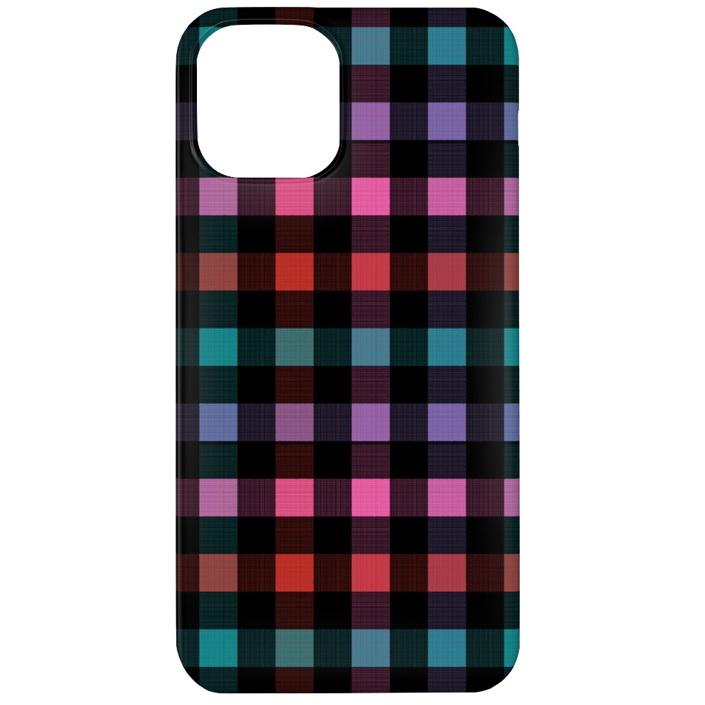 Picnic Plaid Phone Case, Slim Case, Matte, iPhone 11, Multicolor, Charcoal