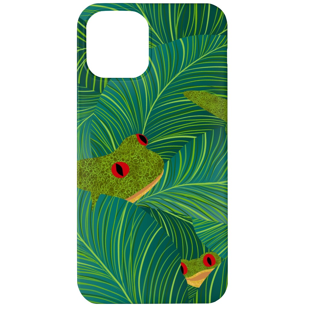 Island Peepers Phone Case, Slim Case, Matte, iPhone 11, Green