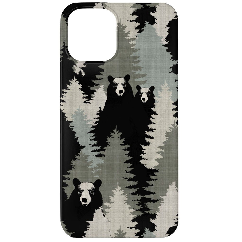 Bears Texture - Green Phone Case, Slim Case, Matte, iPhone 11, Green