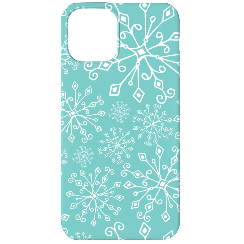 Frost Snowflakes Phone Case, Slim Case, Matte, iPhone 11, Blue