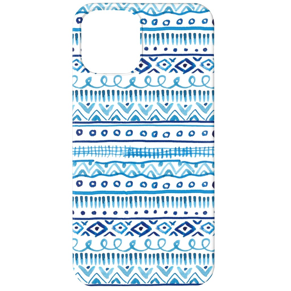 Painted Stripe - Blue Phone Case, Slim Case, Matte, iPhone 11, Blue, True Blue