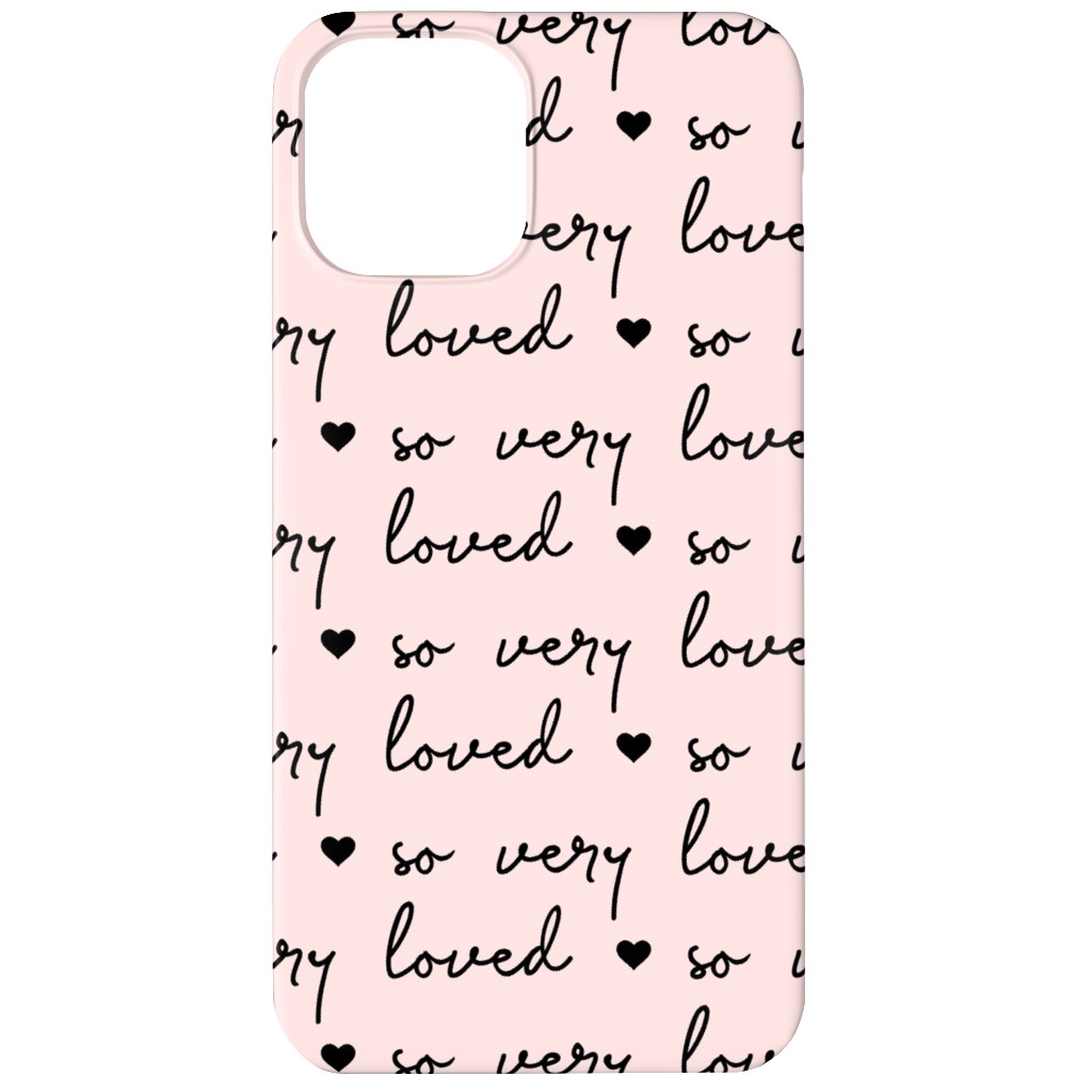 so Very Loved - Pink and Black Phone Case, Slim Case, Matte, iPhone 11, Pink