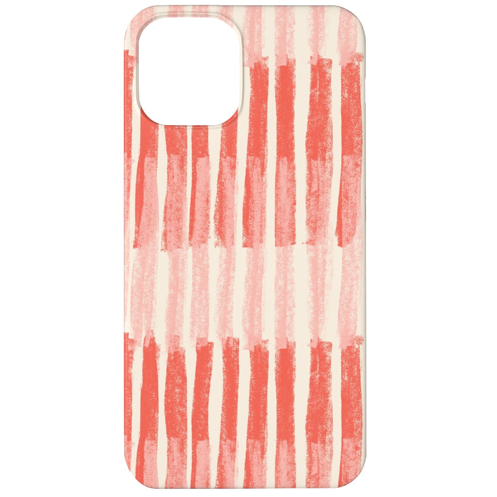 Strips - Coral Phone Case, Slim Case, Matte, iPhone 11, Pink