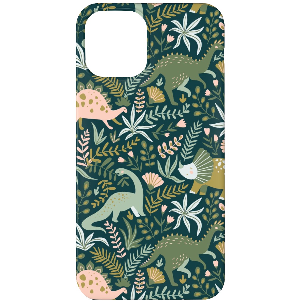 Dino - Green Phone Case, Slim Case, Matte, iPhone 11, Green, Classic Green