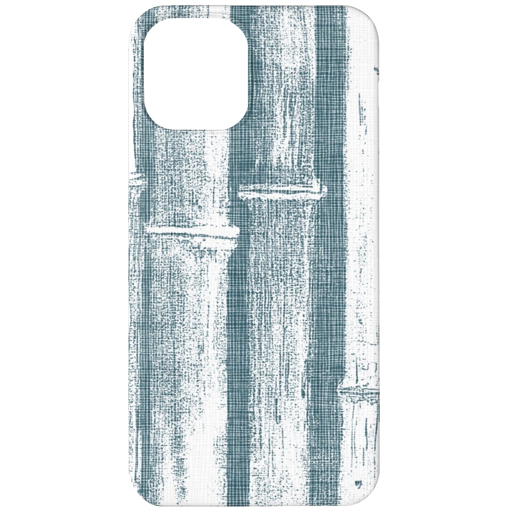 Bamboo - Grey Phone Case, Slim Case, Matte, iPhone 11, Blue, True Blue