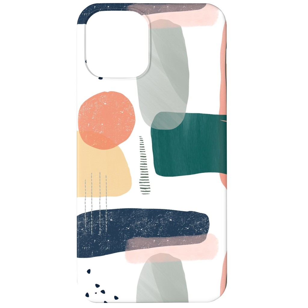 Abstract Minima - Multi Phone Case, Silicone Liner Case, Matte, iPhone 12 Mini, Multicolor