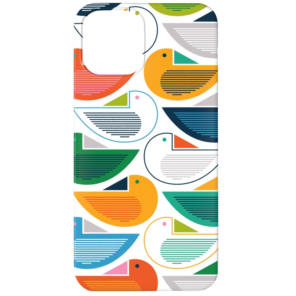 Roosting Place - Birds - Multi Phone Case, Silicone Liner Case, Matte, iPhone 12 Mini, Multicolor