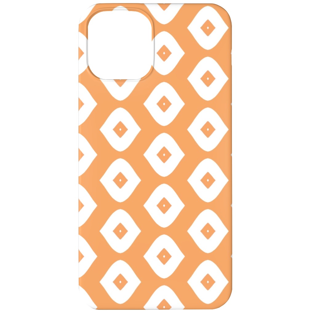 Diamond Girl - Orange Phone Case, Silicone Liner Case, Matte, iPhone 12 Mini, Orange, Orange