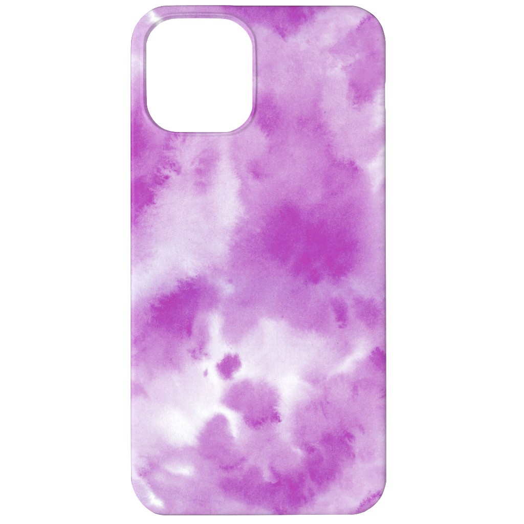 Watercolor Texture - Purple Phone Case, Silicone Liner Case, Matte, iPhone 12 Mini, Purple, Purple