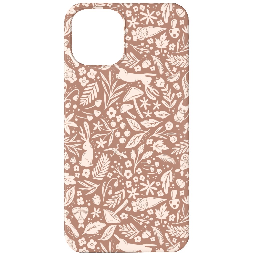 Enchanted Forest - Sienna Phone Case, Silicone Liner Case, Matte, iPhone 12 Mini, Brown, Brown