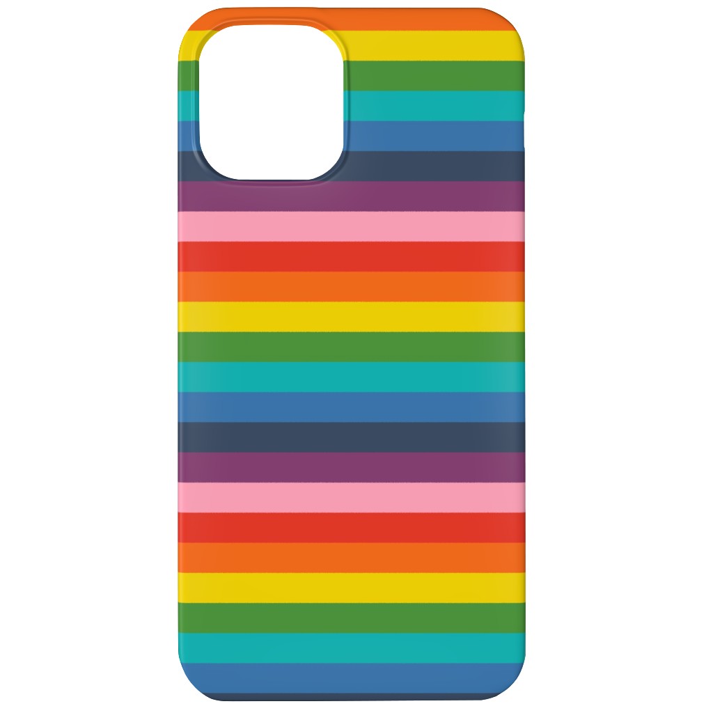 Colorful Live - Rainbow Stripe Phone Case, Slim Case, Matte, iPhone 12 Mini, Multicolor