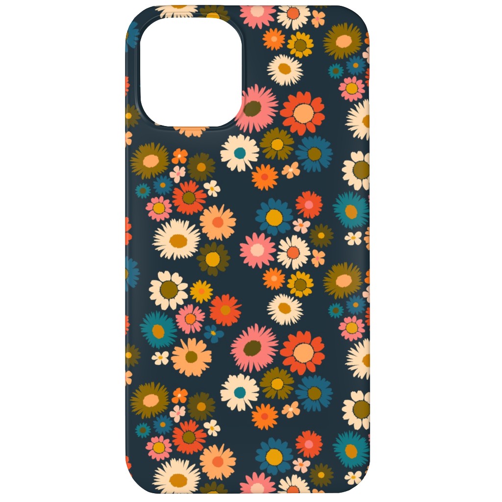 Painted Daisies - Multi Phone Case, Slim Case, Matte, iPhone 12 Mini, Multicolor
