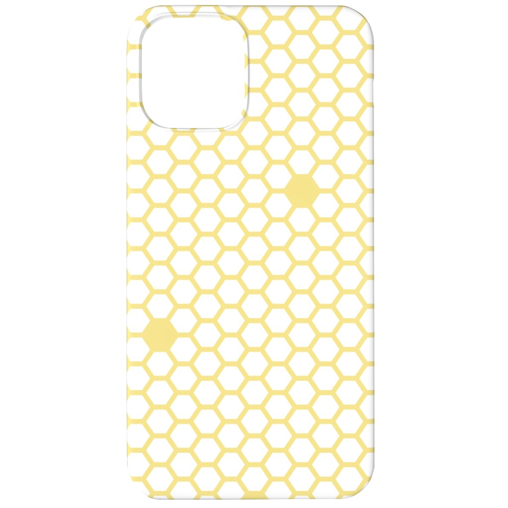 Honeycomb - Sugared Spring - Yellow Phone Case, Slim Case, Matte, iPhone 12 Mini, Yellow, Classic Yellow