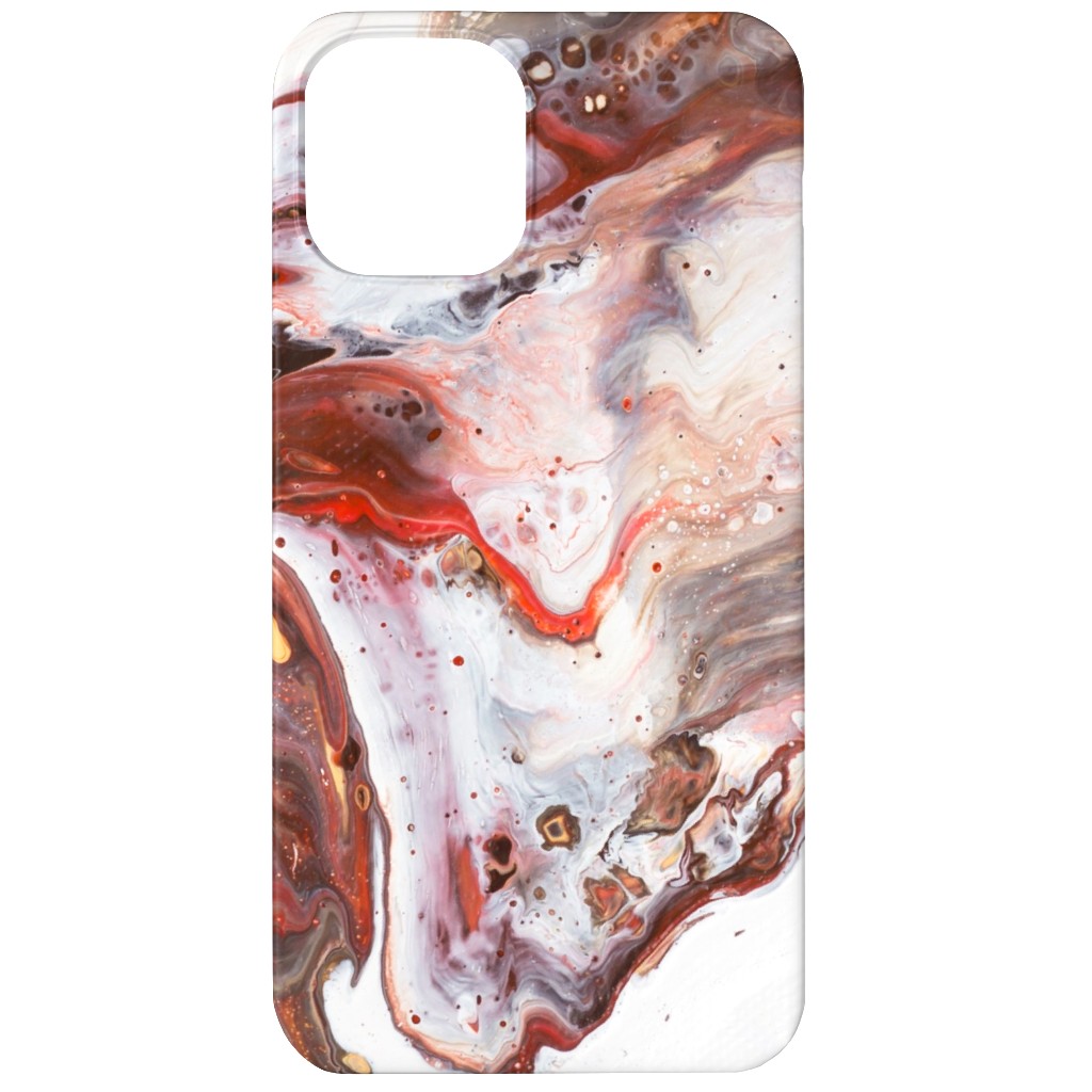 Acrylic Flow Phone Case, Slim Case, Matte, iPhone 12 Mini, Brown, Pebble