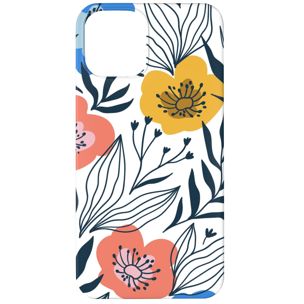 Colorful Flowers - Multi Phone Case, Slim Case, Matte, iPhone 12 Mini, Multicolor