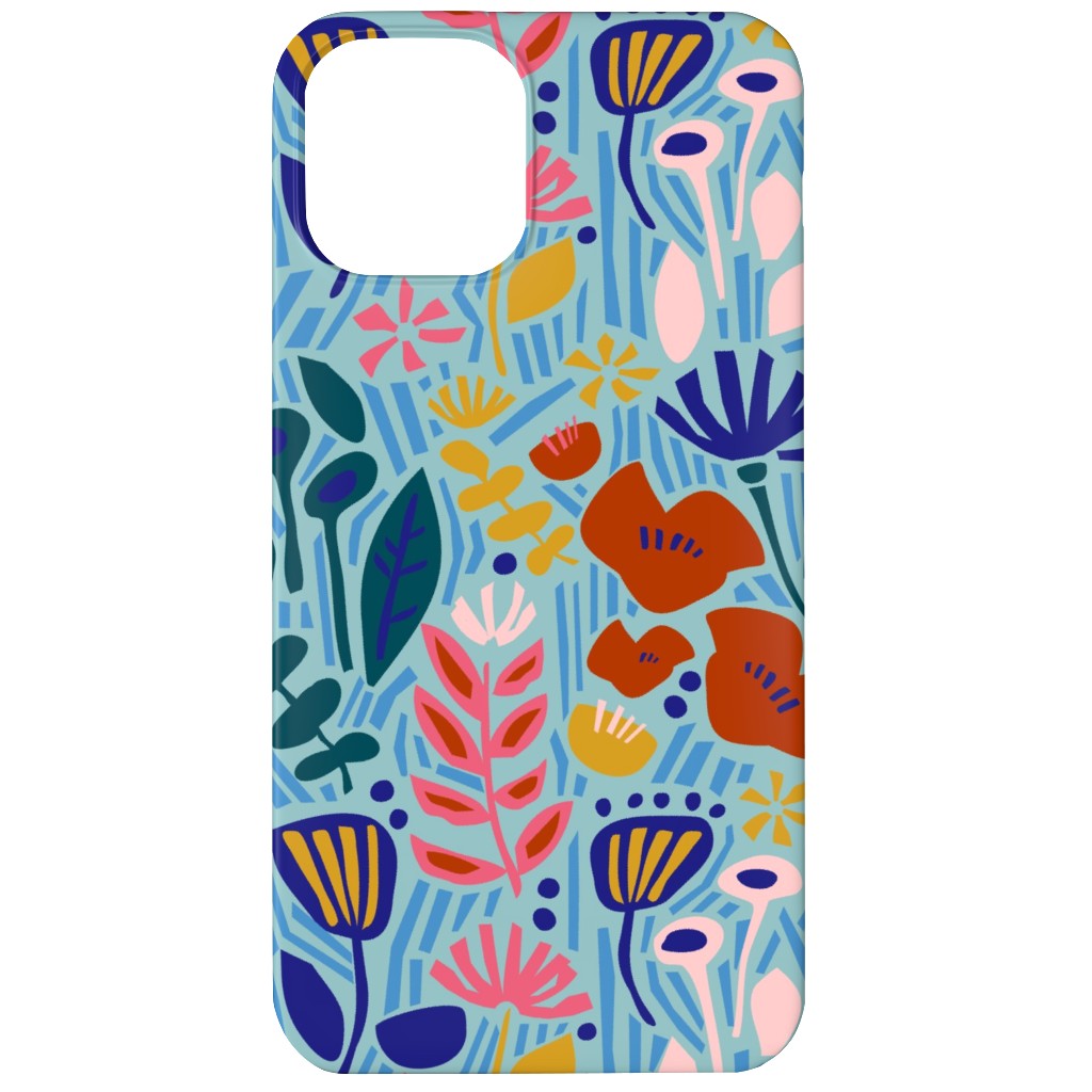 Paper Cut Floral Garden Phone Case, Slim Case, Matte, iPhone 12 Mini, Multicolor