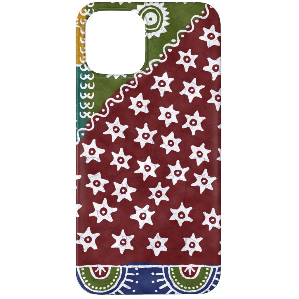 Batik Complete - Warm Phone Case, Silicone Liner Case, Matte, iPhone 12 Pro Max, Multicolor