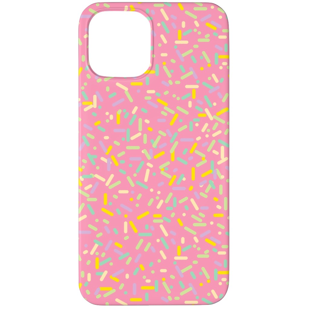 Sprinkles - Pink Phone Case, Silicone Liner Case, Matte, iPhone 12 Pro Max, Pink