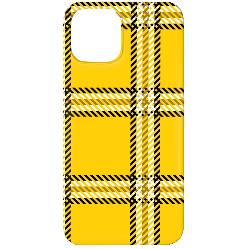 Cher's Plaid Phone Case, Silicone Liner Case, Matte, iPhone 12 Pro Max, Yellow, Classic Yellow