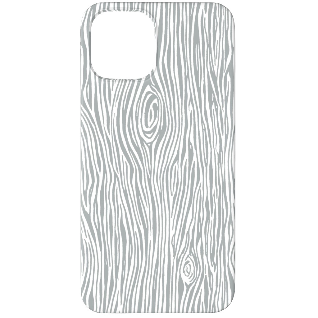Woodgrain - Gray Phone Case, Silicone Liner Case, Matte, iPhone 12 Pro Max, Gray