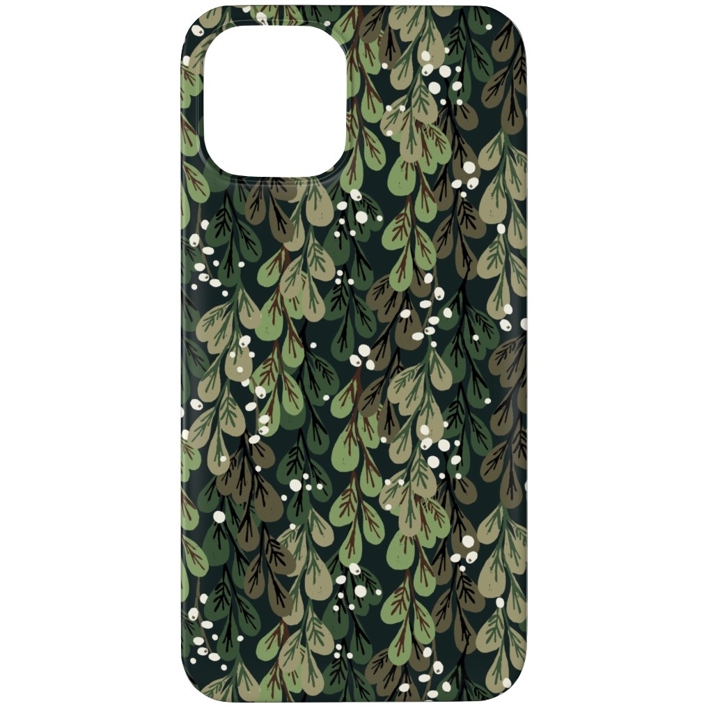 Mistletoe - Green Phone Case, Silicone Liner Case, Matte, iPhone 12 Pro Max, Green