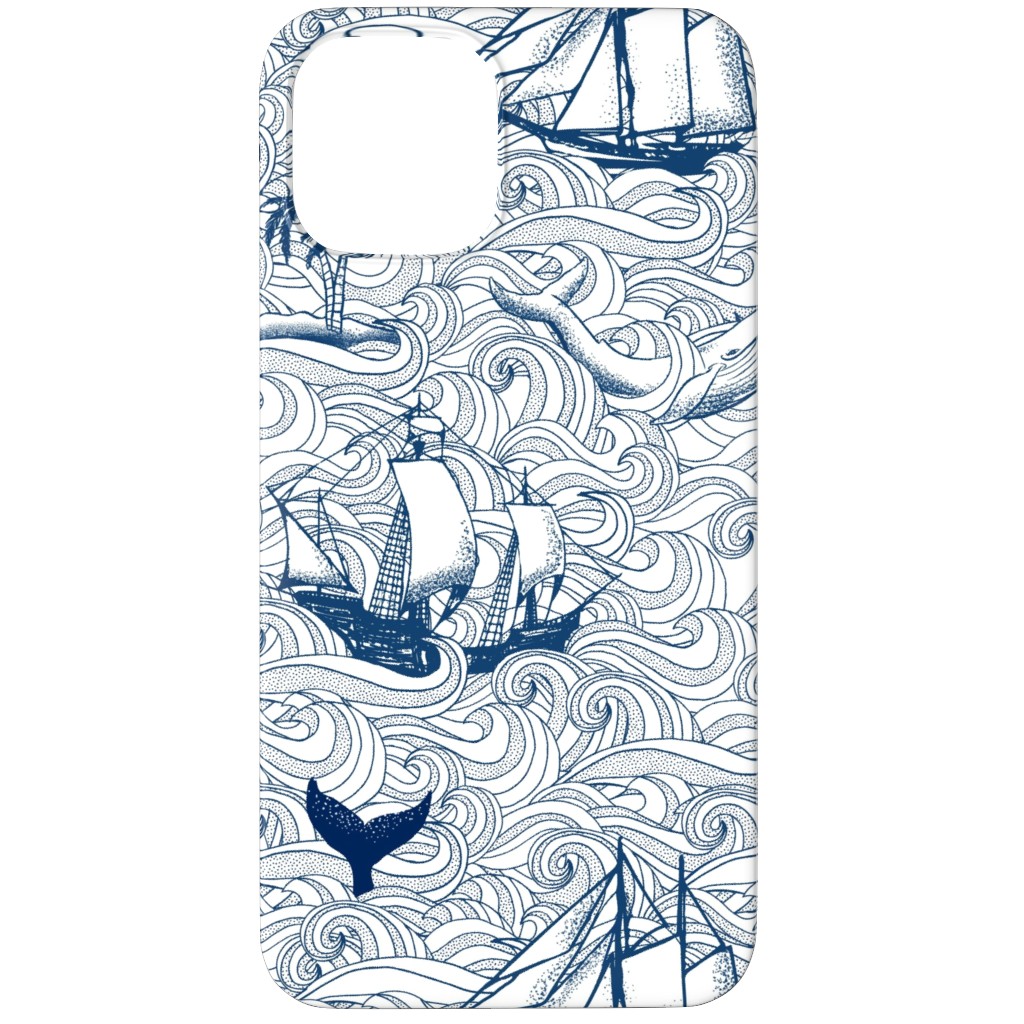 Vintage Nautical Journey Phone Case, Silicone Liner Case, Matte, iPhone 12 Pro Max, Blue, True Blue